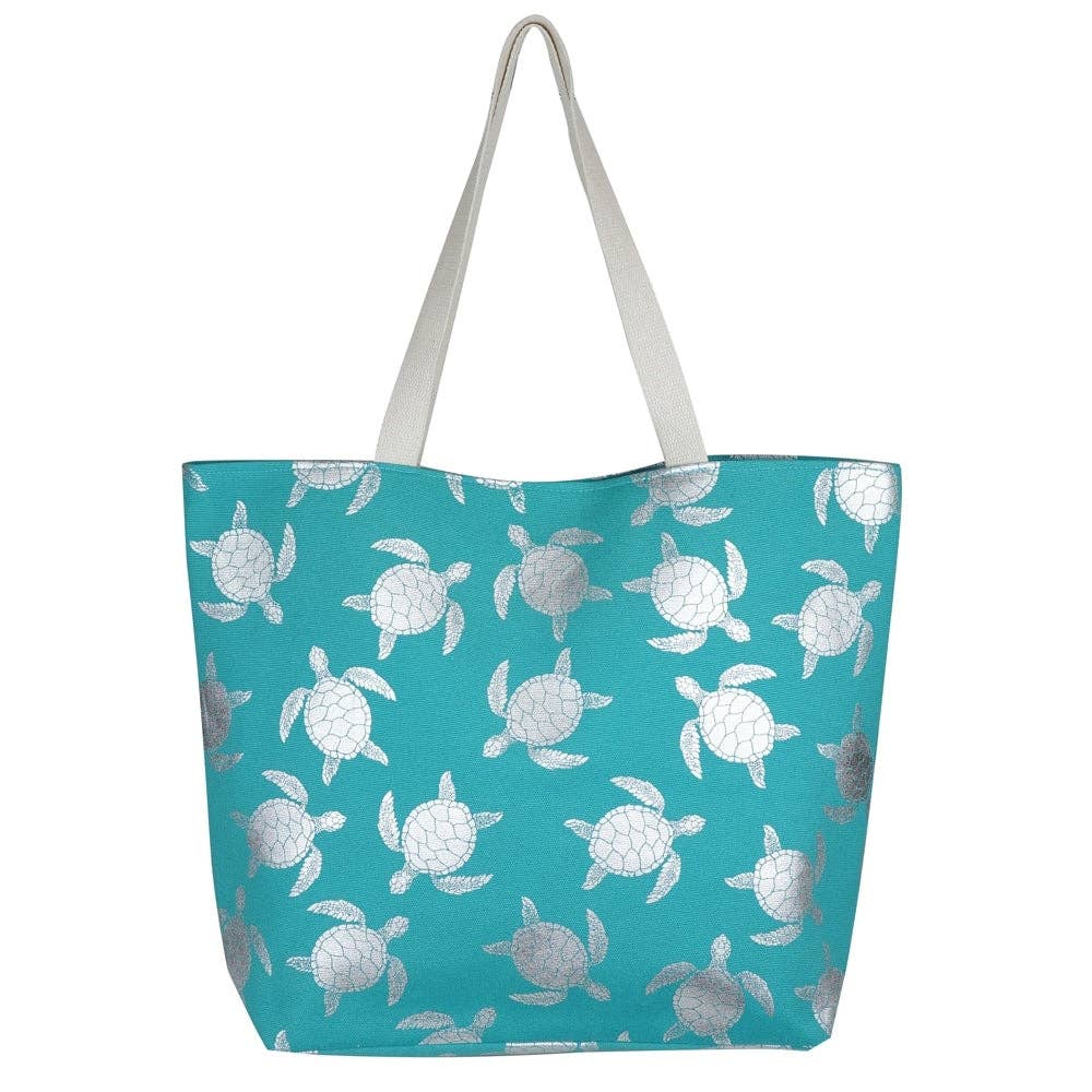 MB0124 Gold Foil Turtle Beach Bag