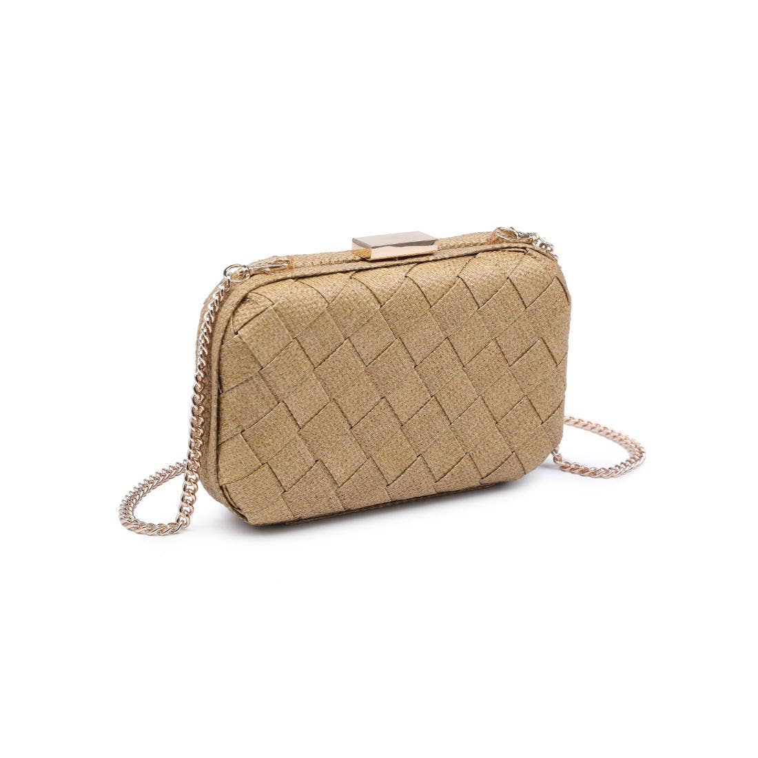Addie Woven Straw Clutch