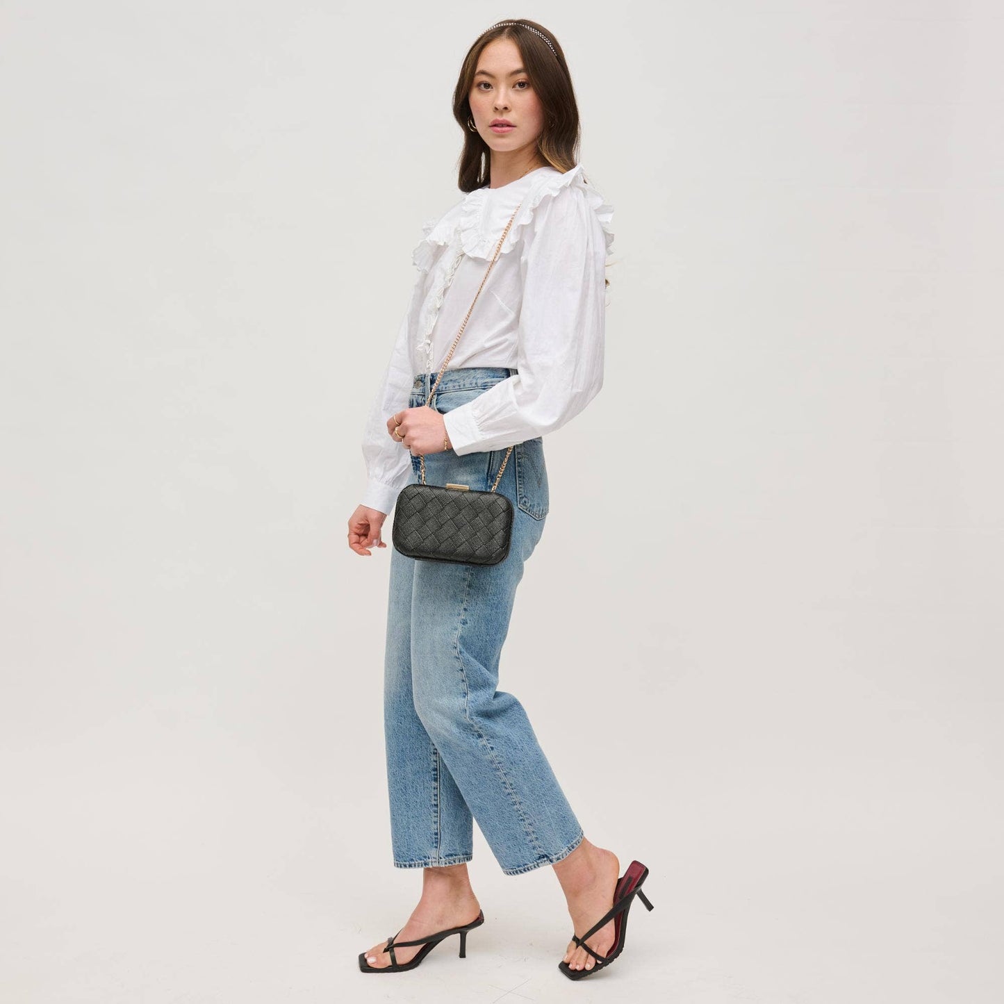 Addie Woven Straw Clutch