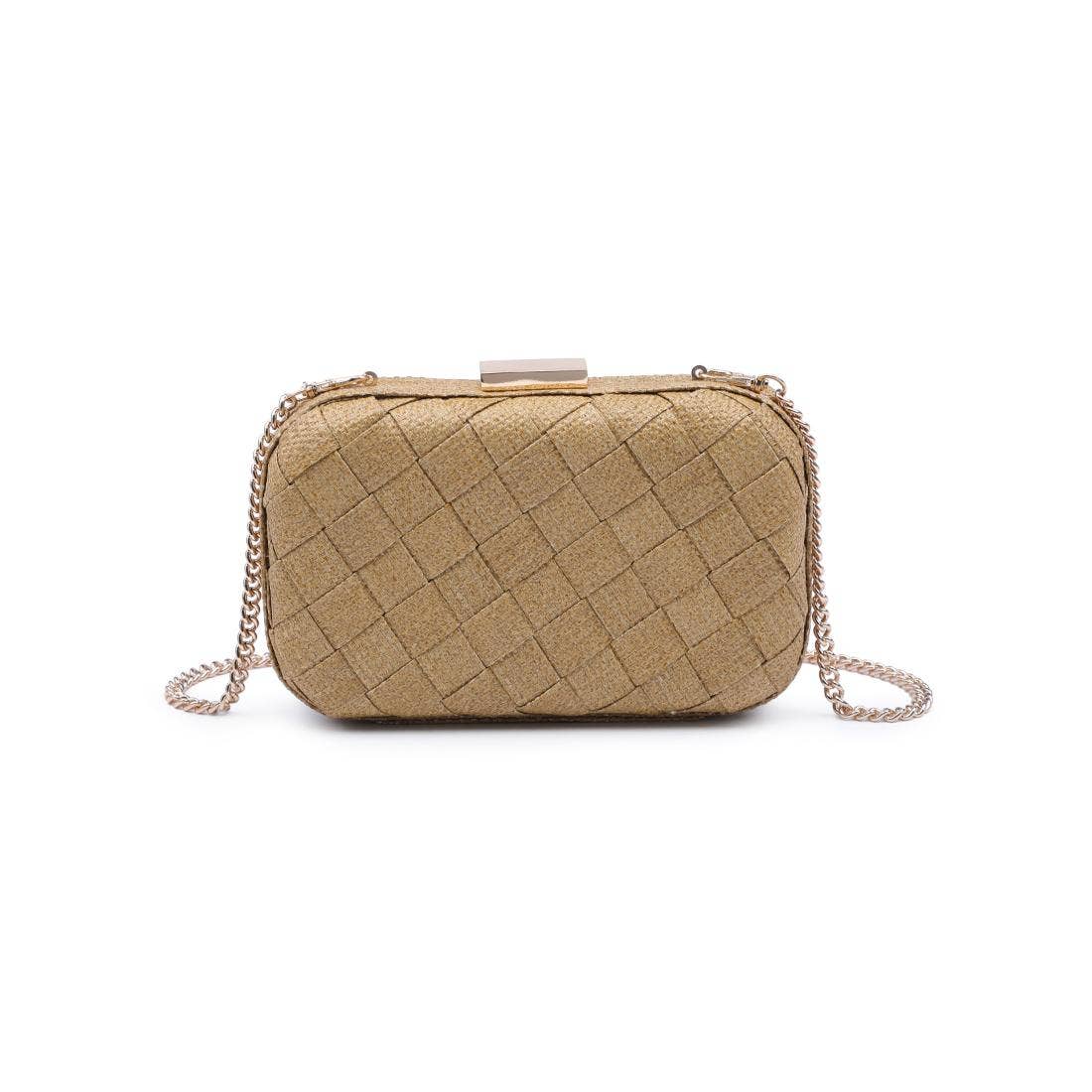 Addie Woven Straw Clutch