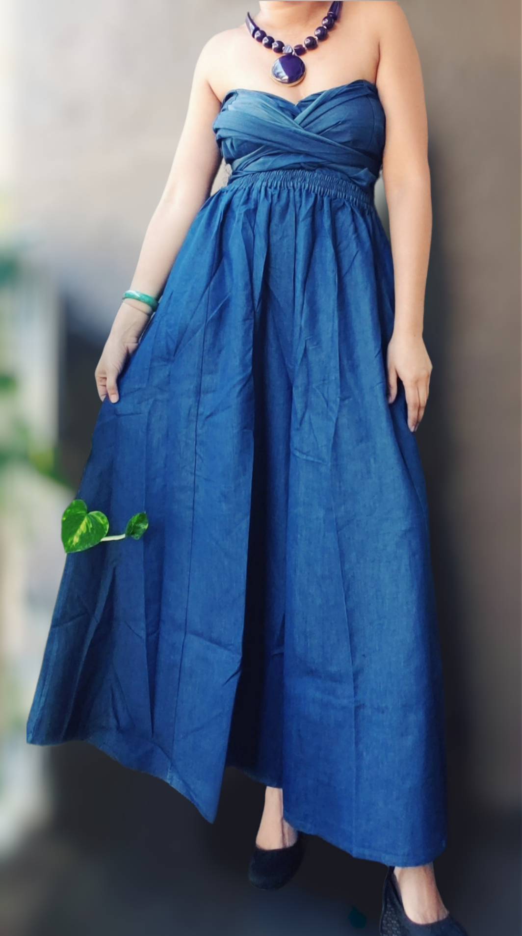 Denim Palazzo / Romper/Jumpsuit/Convertible -