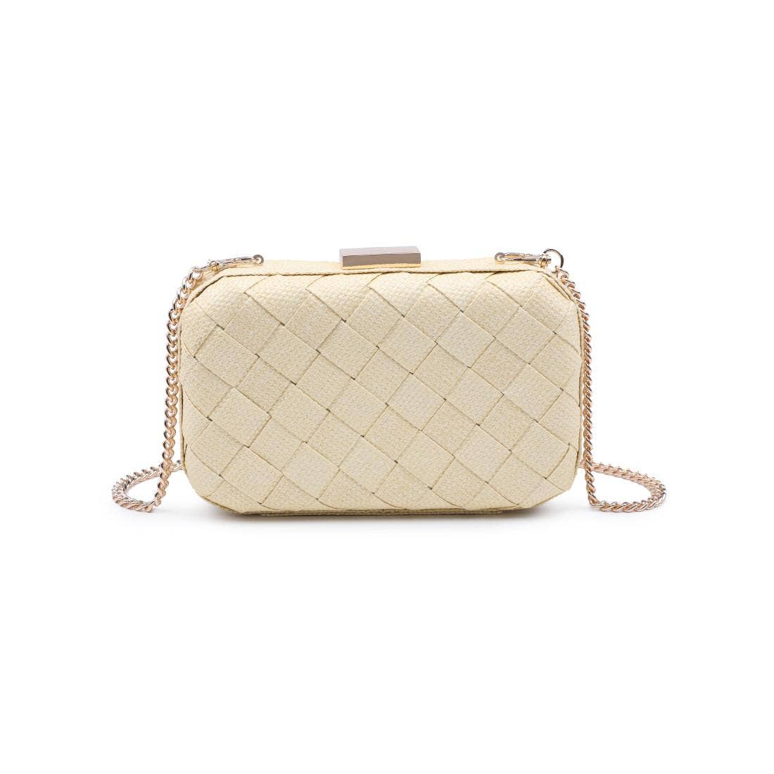 Addie Woven Straw Clutch