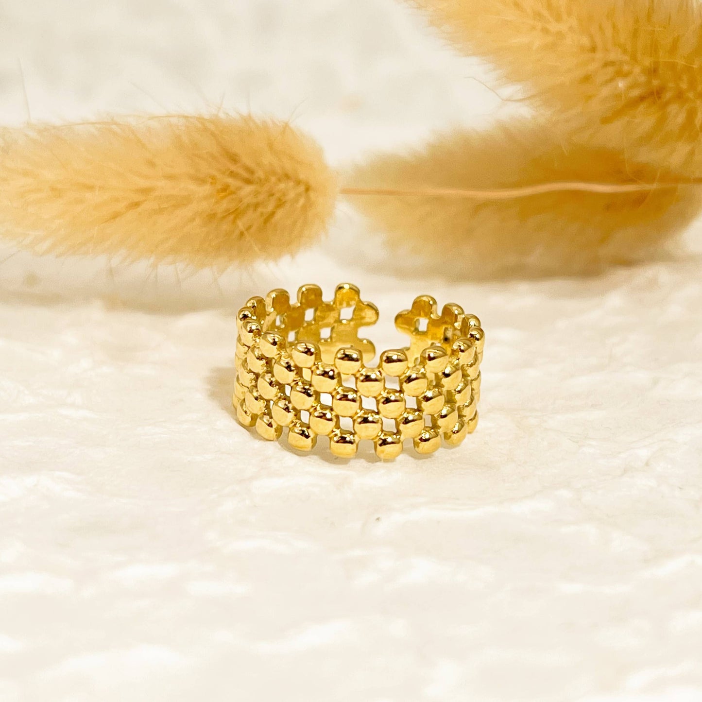 Gold Multi Dots Gold Ring