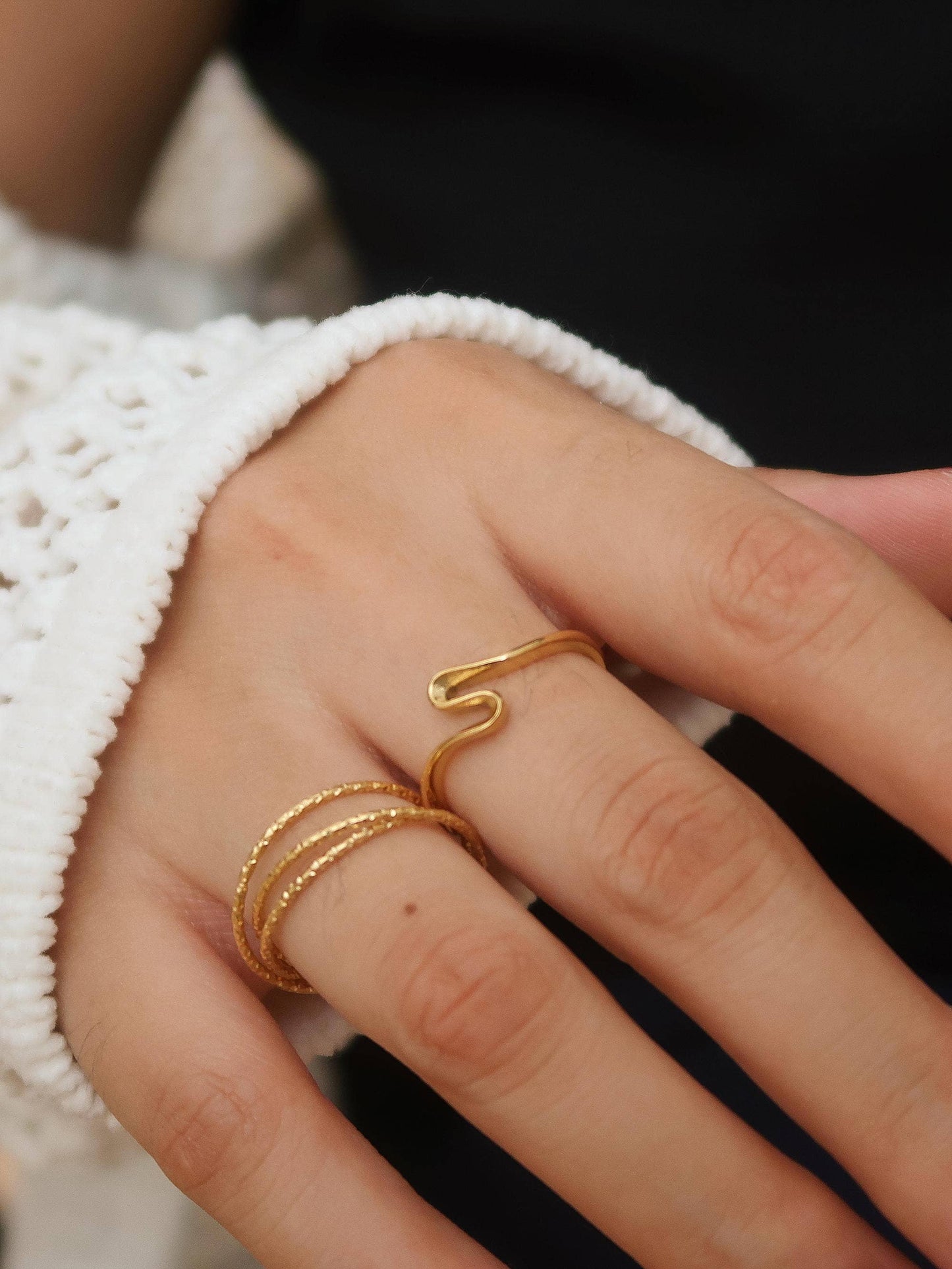 Chester 18K Gold Non-Tarnish Minimalist Ring