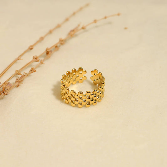 Gold Multi Dots Gold Ring