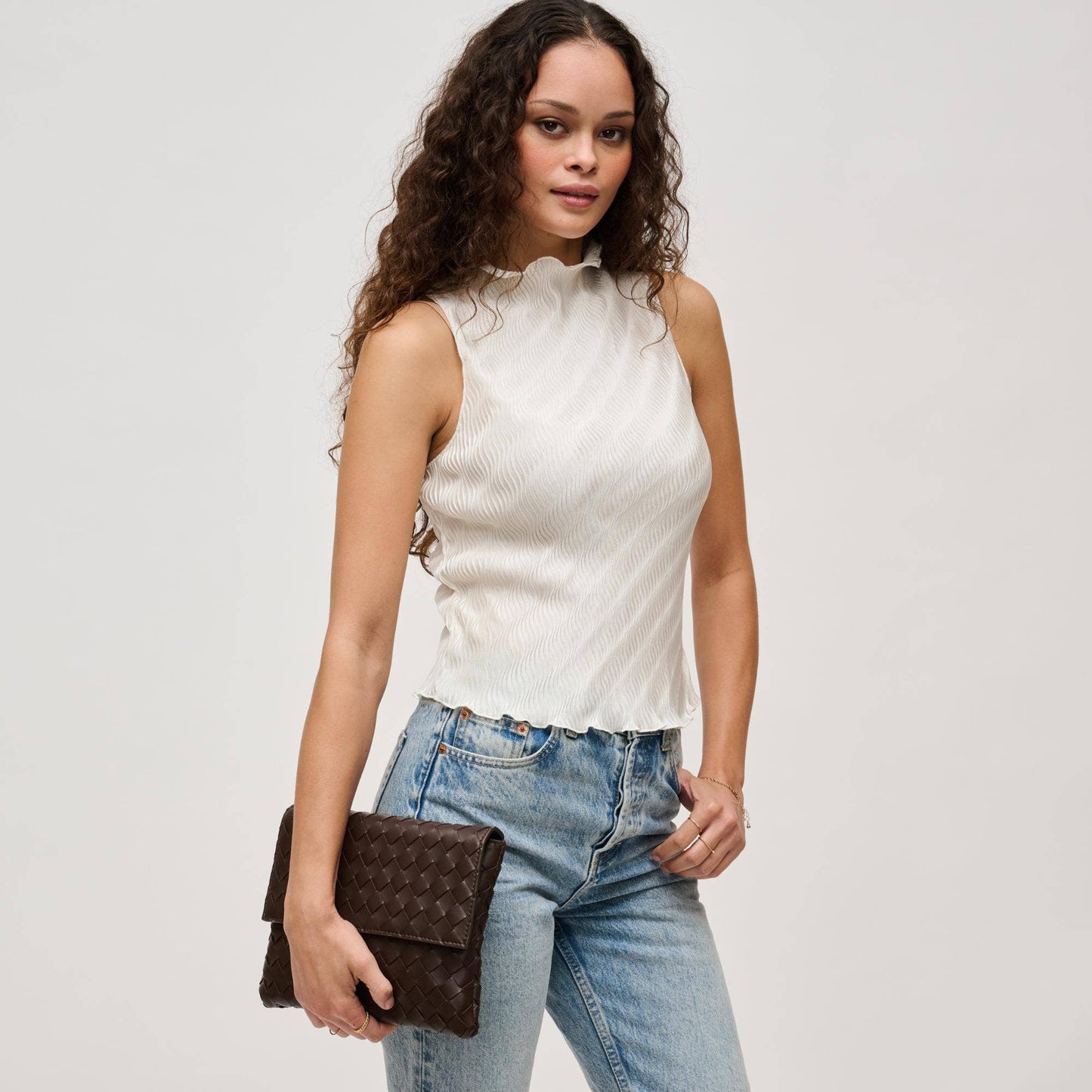 Ivy Woven Clutch