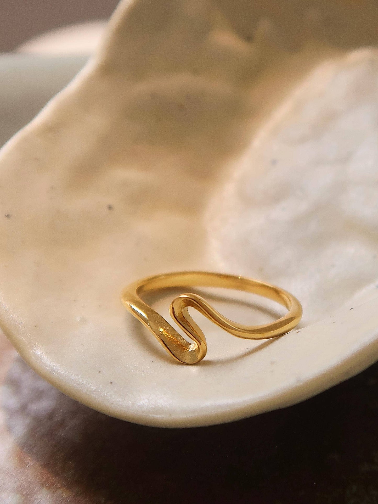 Chester 18K Gold Non-Tarnish Minimalist Ring