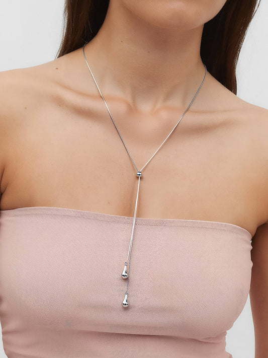 Trésor Non-Tarnish Adjustable Lariat Drop Necklace