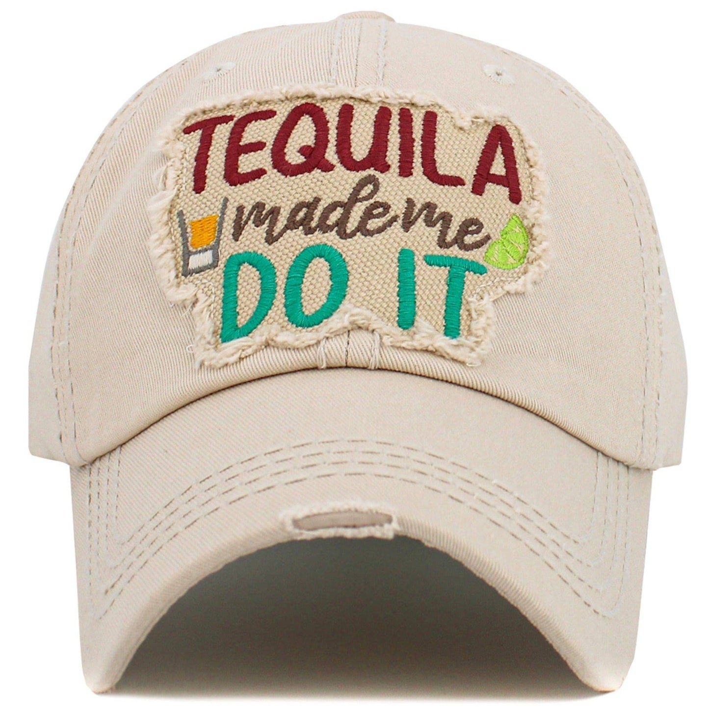 KBV1576 Tequila Made Me Washed Vintage Ballcap