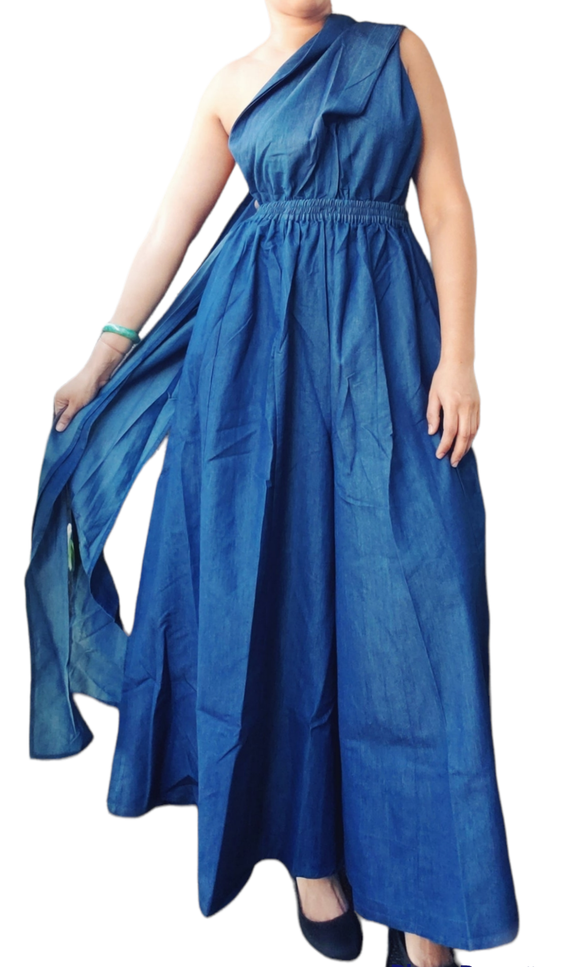 Denim  Palazzo / Romper/Jumpsuit/Convertible -