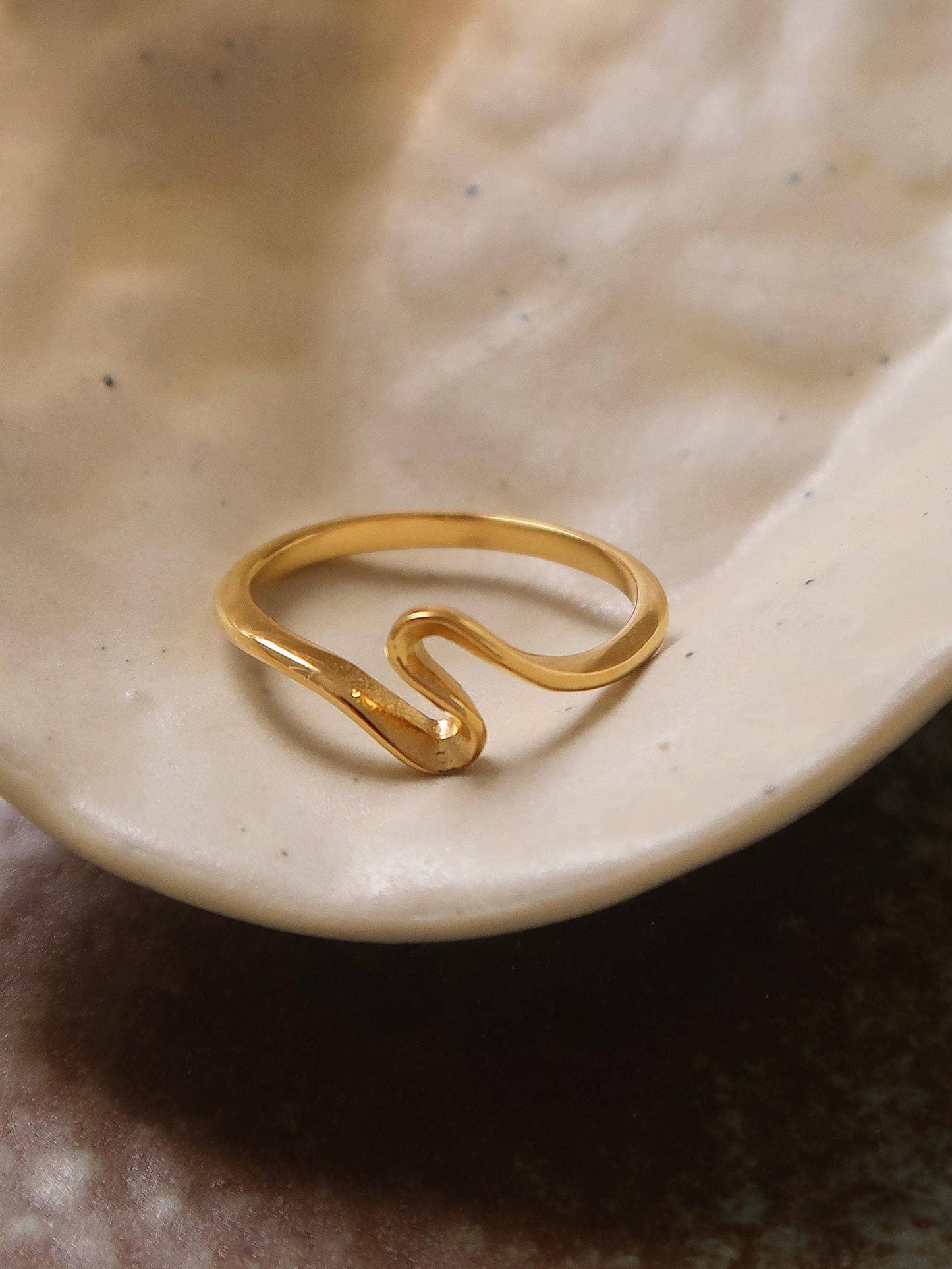 Chester 18K Gold Non-Tarnish Minimalist Ring