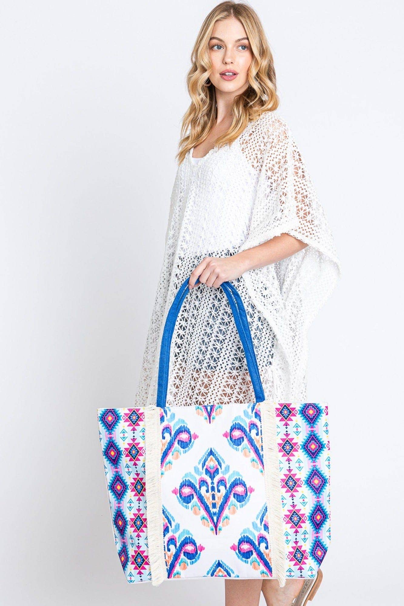 MB0244 Denver Boho Fringe Tote Bag