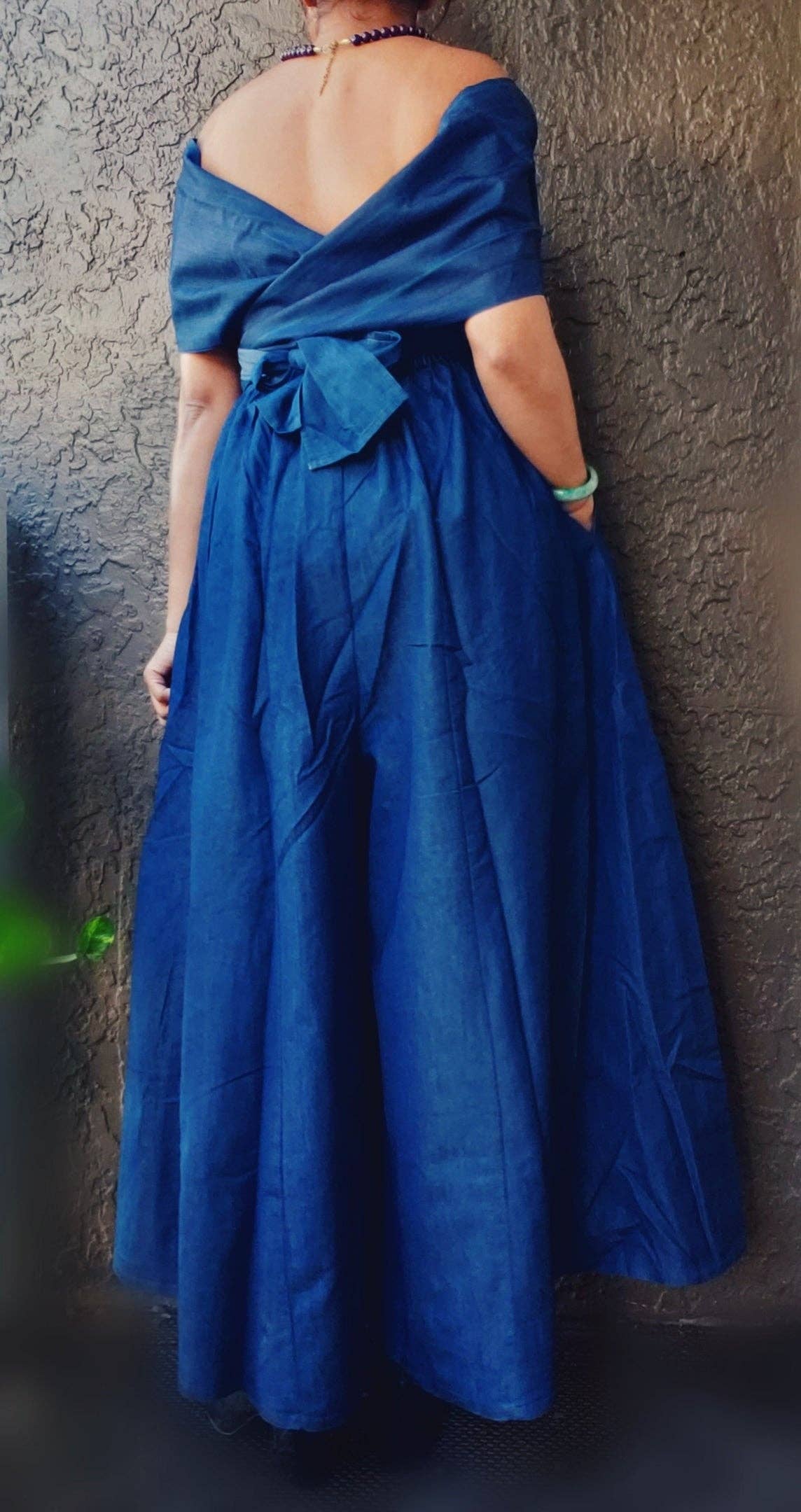 Denim  Palazzo / Romper/Jumpsuit/Convertible -
